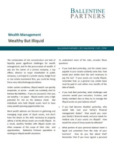 Wealthy But Illiquid