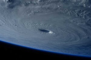 NASA image of a hurricane from space
